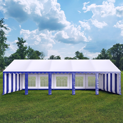 16'x32' Scalloped Valance Party Tent Canopy Shelter with Heavy Duty Design (Includes Carry Bag)