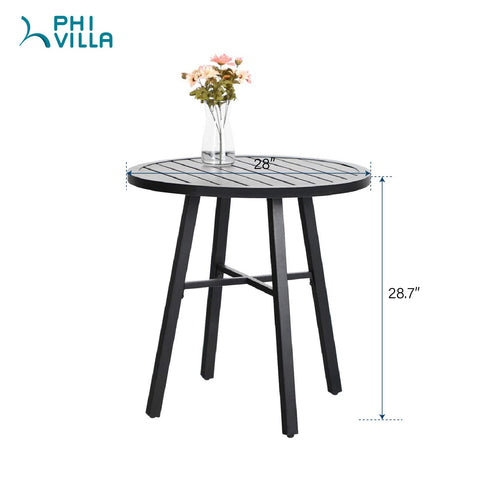 PHI VILLA  Steel Round Side Table