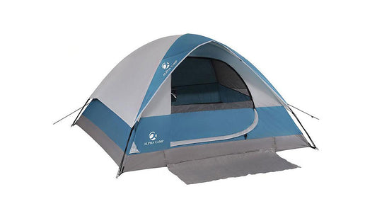 ALPHA CAMP 2 Person Dome Tent for Camping with Carry Bag - 7' x 6'