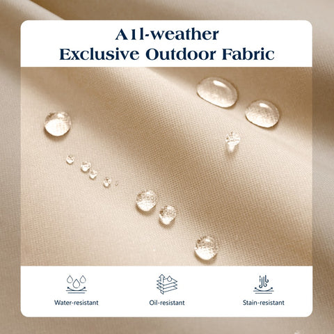 PHI VILLA Outdoor Patio Metal Dining Chairs for Garden, Backyard