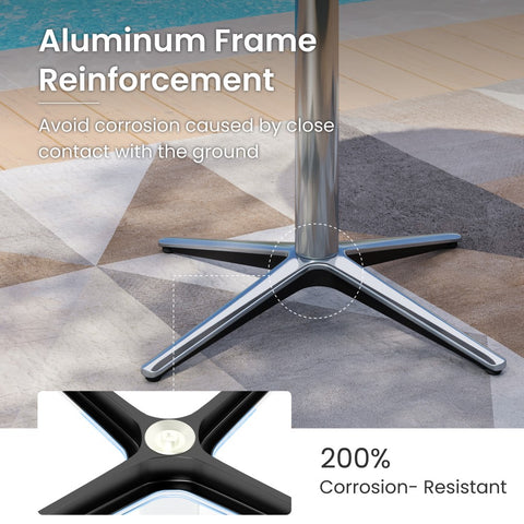 PHI VILLA 30" Outdoor Bistro Pedestal Table – Round & Square