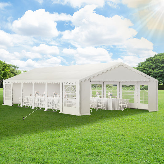 PHI VILLA 20'x40' Large Wedding Party Event Canopy Shelters with Heavy Duty Design (Includes Carry Bag)