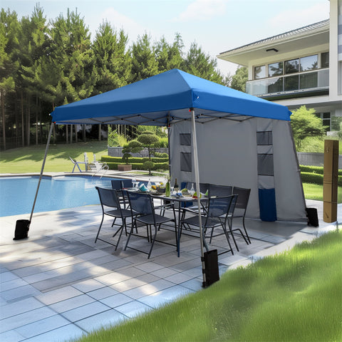 PHI VILLA Slant Leg Pop-up Instant Lightweight Canopy Gazebo