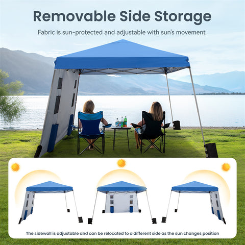 PHI VILLA Slant Leg Pop-up Instant Lightweight Canopy Gazebo