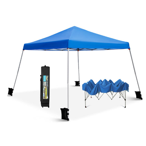 PHI VILLA Slant Leg Pop-up Instant Lightweight Canopy Gazebo