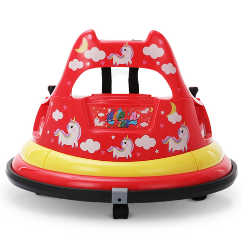 12V Kids Electric Bumper Car for Toddlers with 360° Spin and Remote