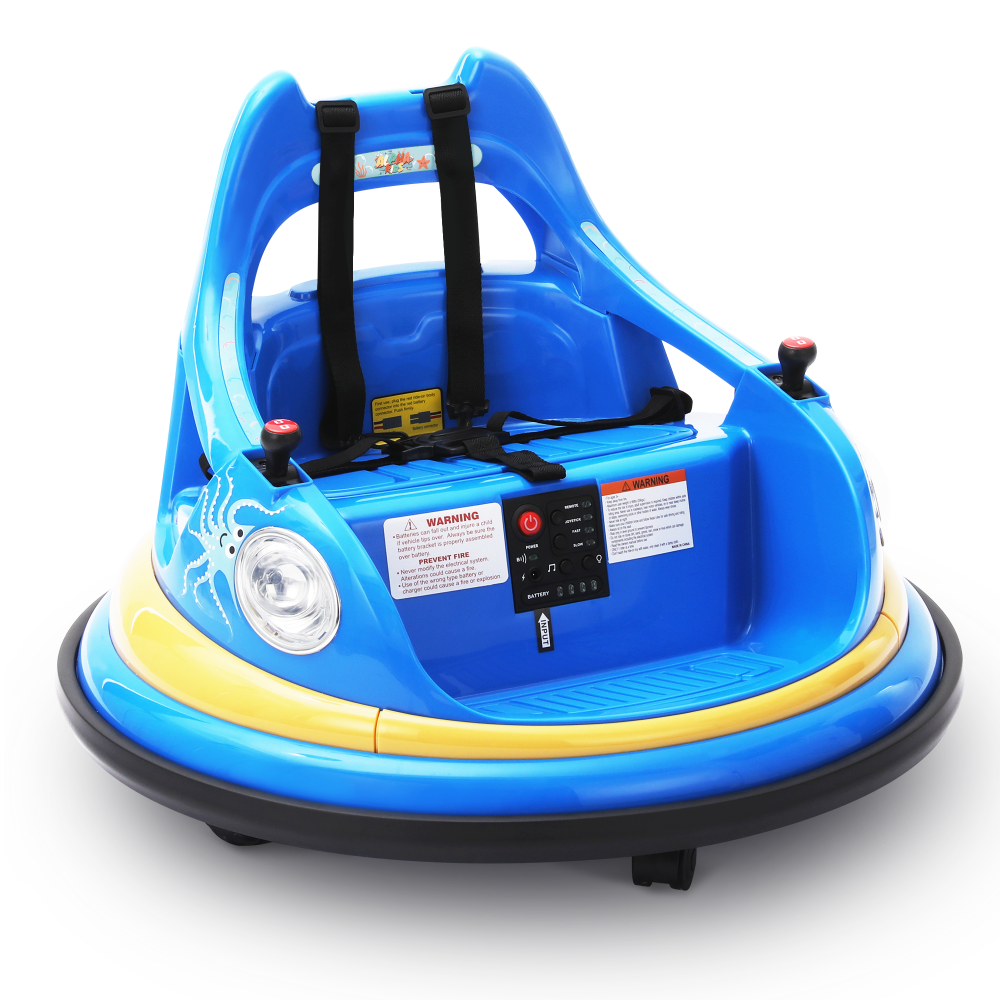 12V Kids Electric Bumper Car for Toddlers Blue