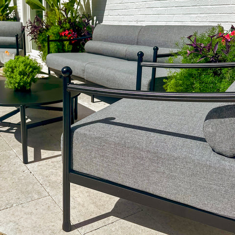 Sophia & William 5-Seater Outdoor Conversation Sofa Set with Extra Thick Cushion and 2 Coffee Table