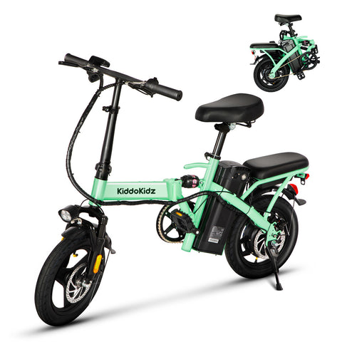 Kiddokidz 14” Foldable Electric Bike with 500W Peak Motor and 3 Riding Modes