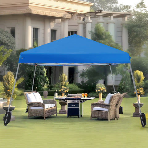PHI VILLA Slant Leg Pop-up Instant Lightweight Canopy Gazebo