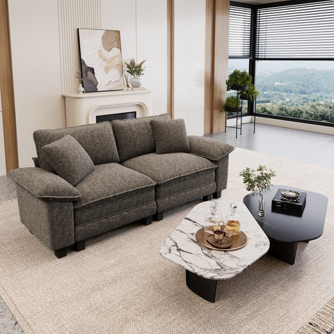 PHI VILLA Cloud-Like Chenille Living Room Sofa Couch