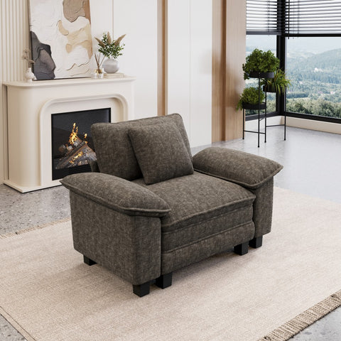 PHI VILLA Cloud-Like Chenille Living Room Sofa Couch