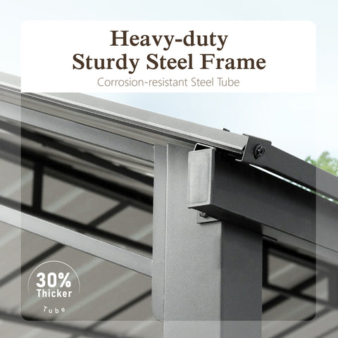 Heavy Duty Carport with Galvanized Steel Roof Multi-Purpose Shelter