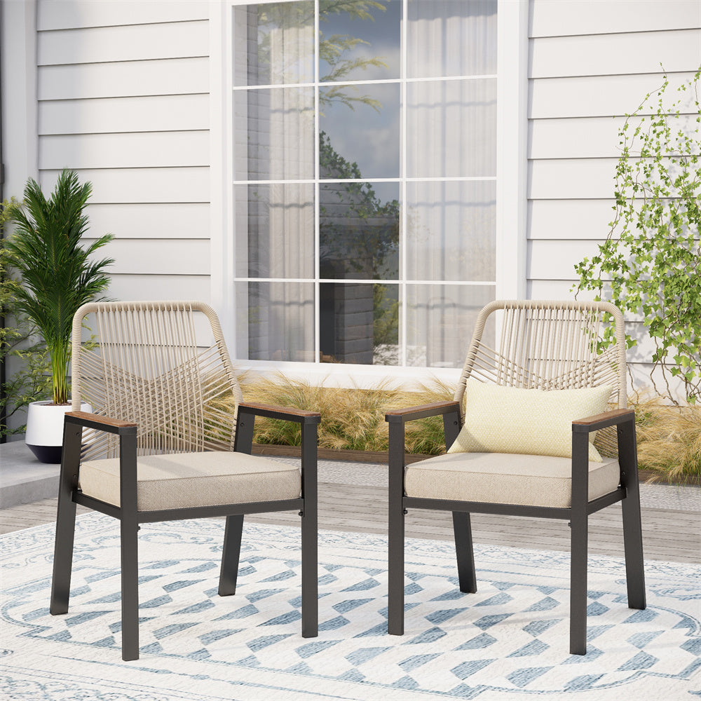 Phi Villa Ergonomic Outdoor Chair PHI VILLA Black C-Spring