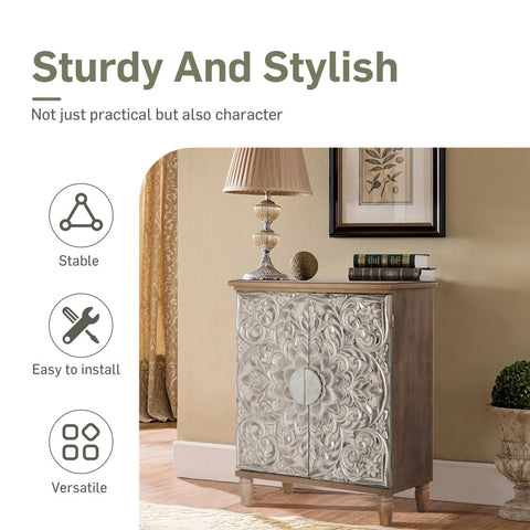 Vintage & Luxury Accent Storage Cabinet-MFSTUDIO