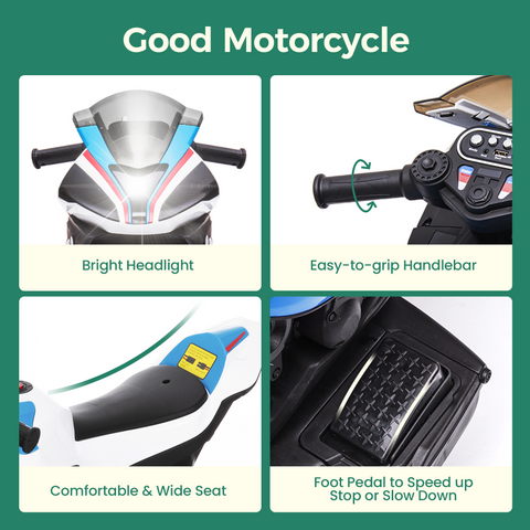 BMW Licensed Kids Electric Motorcycle – 12V Ride-On Toy for Toddlers