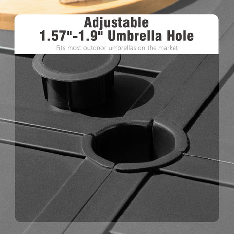 PHI VILLA 9-Piece Patio Dining Set Extra-large Square Table & Stackable Steel Fixed Chairs