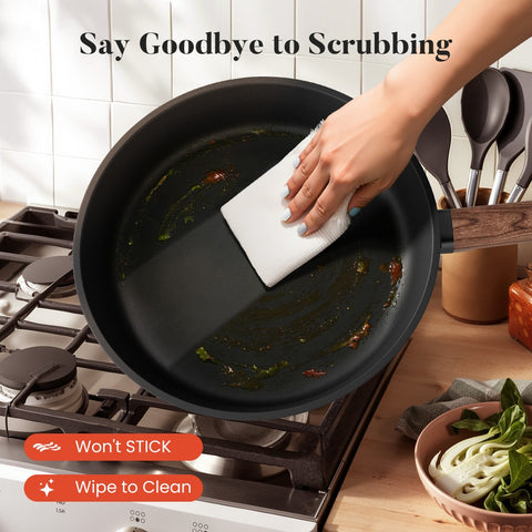 Kitchen Academy 10-Piece Non-Toxic Ceramic Cookware Set