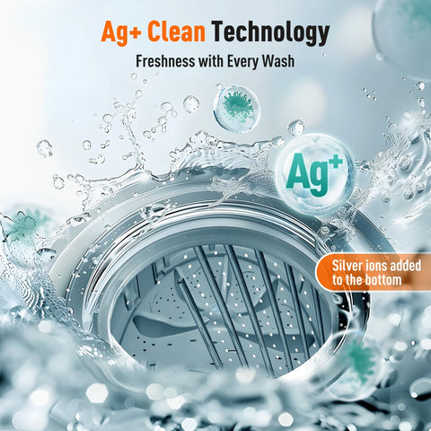 Portable Full-Automatic Washing Machine for Apartments, Dorms and RVs