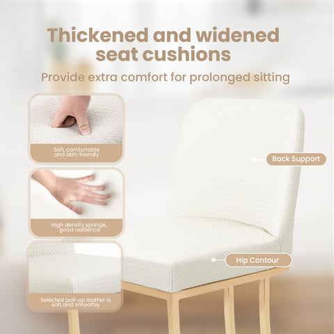 24" Modern PU Leather Bar Stools for Kitchen Island，Phi Villa