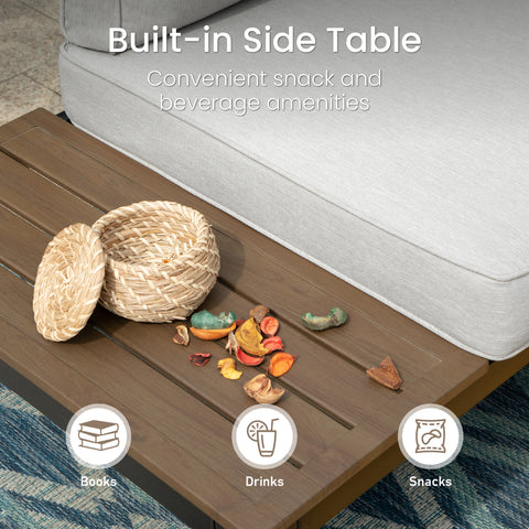 Phi Villa 6-Piece Modular Outdoor Sofa Set with Cushions