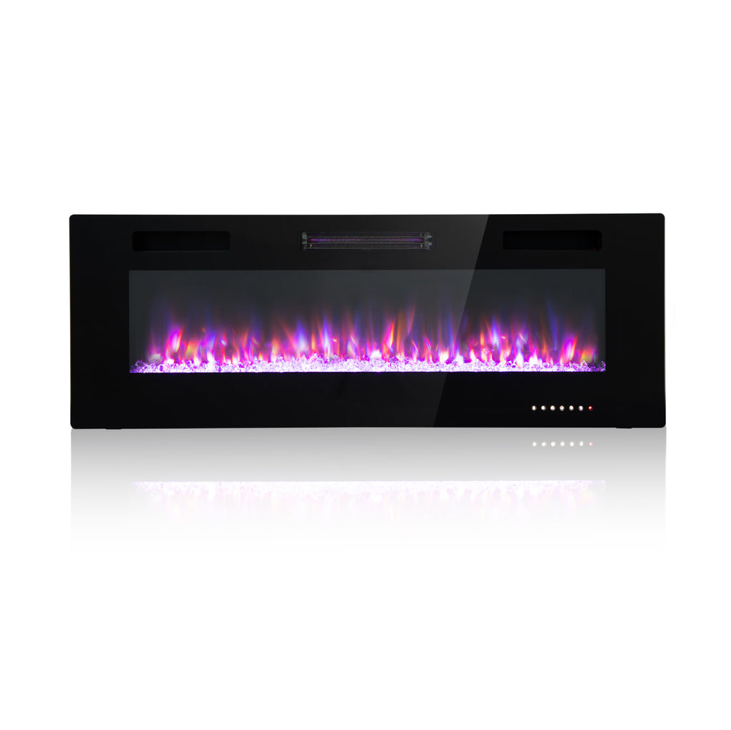 50" Insert Wall Mounted Electric Fireplace, 750/1500WPHI VILLA