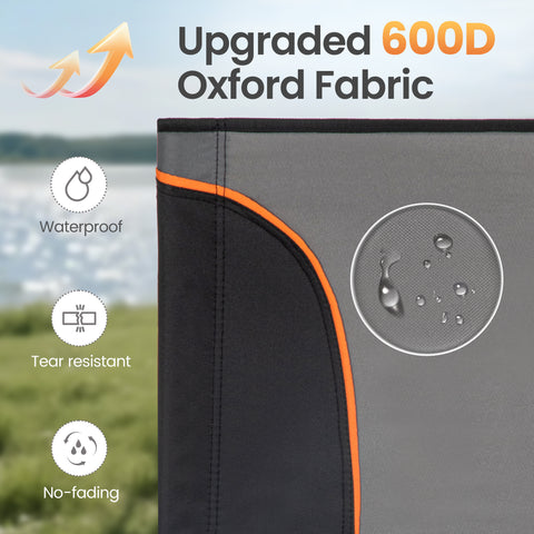 Alpha Camp Folding Stadium Seat Chair for Bleachers with Back & Arm Rest, 2 Pieces