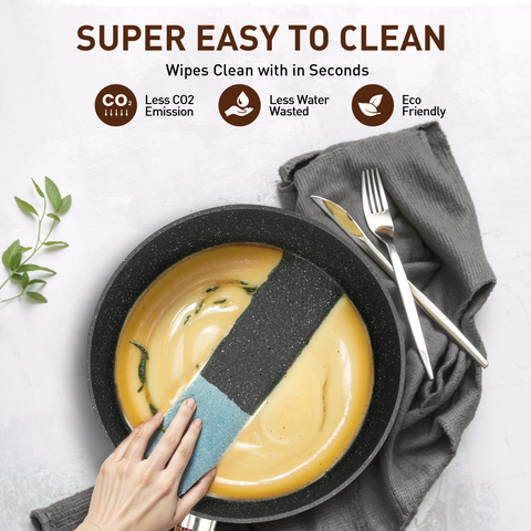 Kitchen Academy Ultimate 30 Pieces Granite-Coating Nonstick Induction Cookware Set for Easy Dinner Ideas