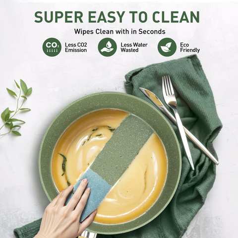 Kitchen Academy Ultimate 30 Pieces Granite-Coating Nonstick Induction Cookware Set for Easy Dinner Ideas