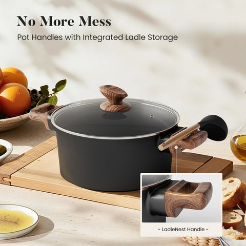 Kitchen Academy 10-Piece Non-Toxic Ceramic Cookware Set