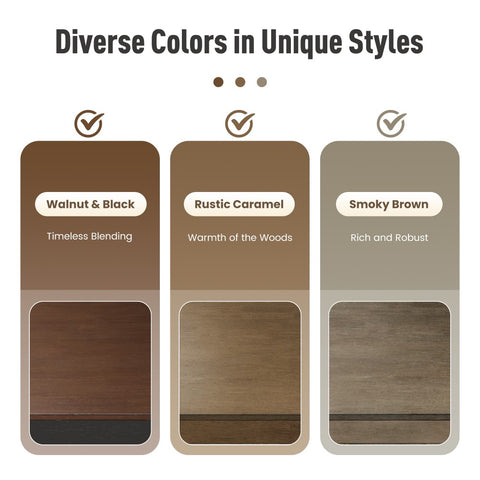 PHI VILLA 4-Piece Solid Wood Bar Table Set with Saddle Stools and Bench