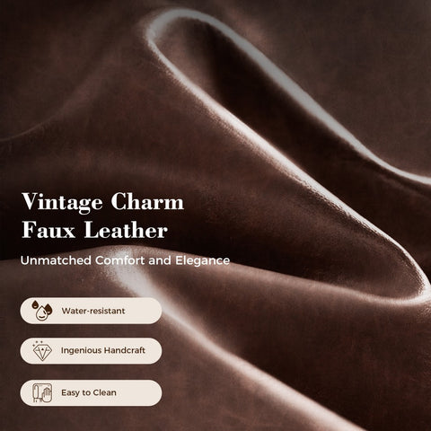 PHI VILLA 360° Swivel Farmhouse Wood Bar Stools with Patented K-Shaped Back