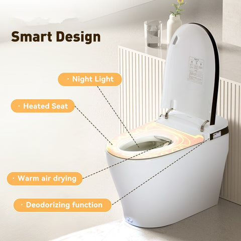 TSUNAMI FLUSH One Piece Smart Bidet Toilet With Unique Health Care Wash Mode