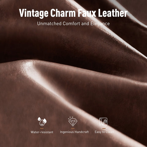 PHI VILLA 360° Swivel Farmhouse Wood Bar Stools with Patented K-Shaped Back