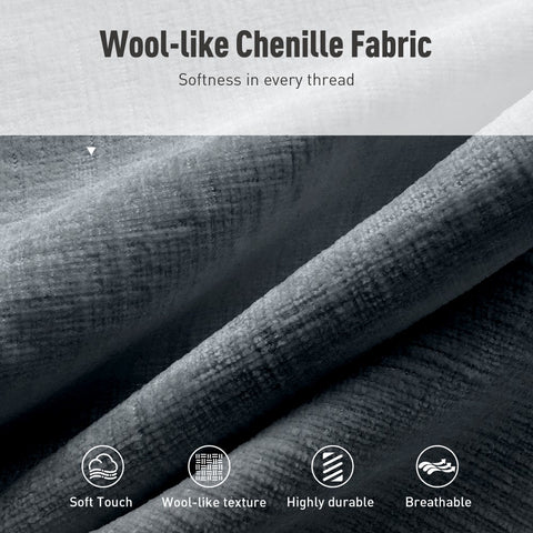 PHI VILLA Cloud-Like Chenille Living Room Sofa Couch