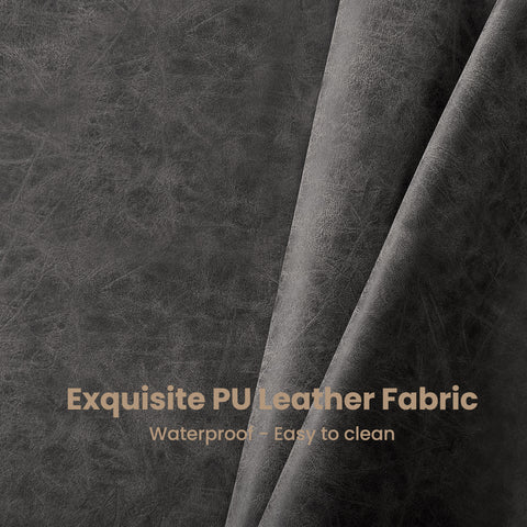 24" Modern PU Leather Bar Stools for Kitchen Island，Phi Villa