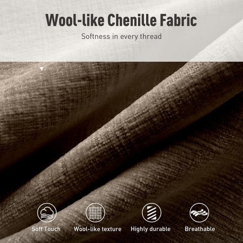 PHI VILLA Cloud-Like Chenille Living Room Sofa Couch