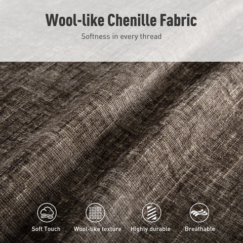 PHI VILLA Modern Chenille Modular Cloud Sofa Set with Deep Seats for Living Room