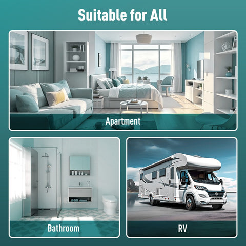 Portable Full-Automatic Washing Machine for Apartments, Dorms and RVs