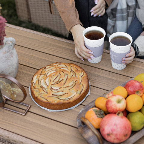 Phi Villa Luxury 5 Seats Wicker Patio Conversation Sofa Set with Wider Armrests