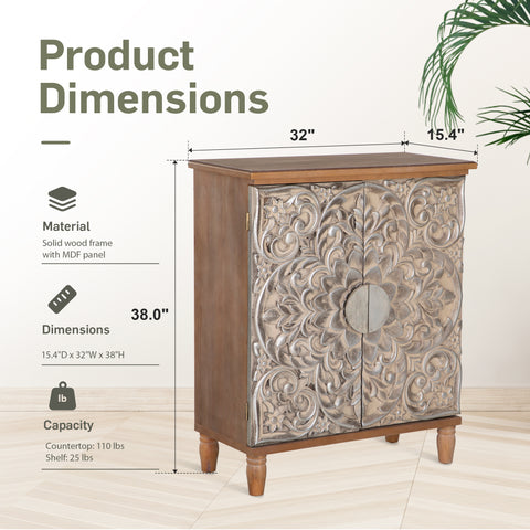 Vintage & Luxury Accent Storage Cabinet-MFSTUDIO