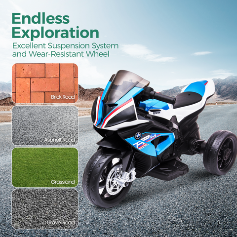 BMW Licensed Kids Electric Motorcycle – 12V Ride-On Toy for Toddlers
