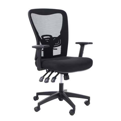 Ergonomic office chair seamlessly combines S-shaped design, adjustable lumbar support, and versatile functionality