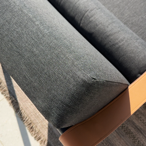 Sophia & William 5-Seater Outdoor Conversation Sofa Set with Extra Thick Cushion and 2 Coffee Table