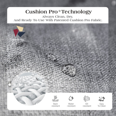 5-Seater Modern Textilene and Metal Outdoor Sofa Set with Coffee Table- PHI VILLA