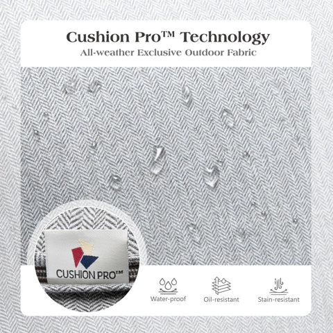 Phi Villa Luxury 5 Seats Wicker Patio Conversation Sofa Set with Wider Armrests