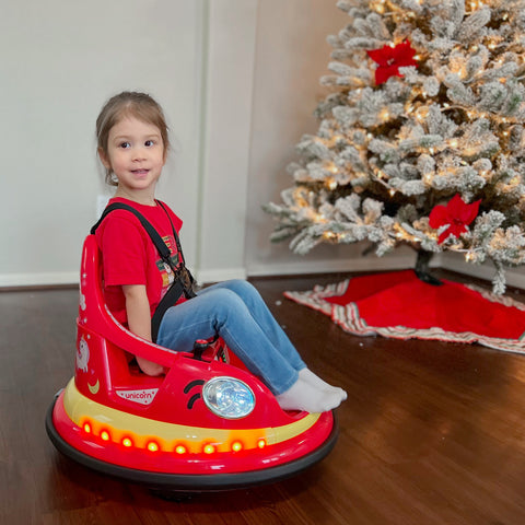 12V Kids Electric Bumper Car for Toddlers with 360° Spin and Remote
