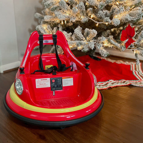 12V Kids Electric Bumper Car for Toddlers with 360° Spin and Remote