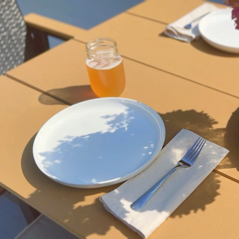 PHIVILLA 7-Piece Outdoor Dining Set with HDPE Rattan Chair and Wood-grain Table