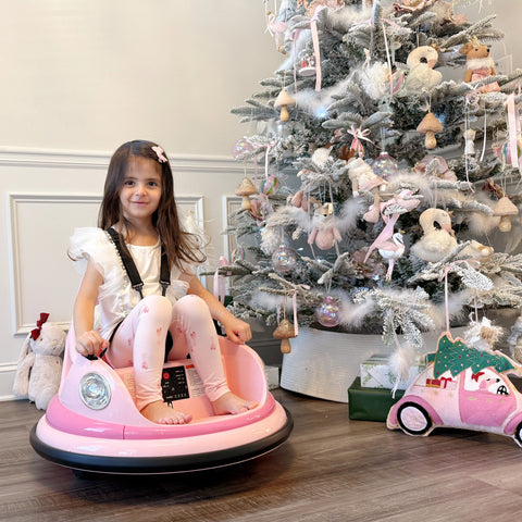 12V Kids Electric Bumper Car for Toddlers with 360° Spin and Remote